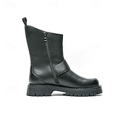 Χαμηλού Κόστους Φόρεμα μπότες-ανδρικές μπότες μόδας από PU δέρμα μεσαίου μεγέθους και αγκράφα | χοντρή σόλα για αστικό στυλ και ανθεκτικότητα