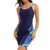 baratos Rash Guards de Uma Peça-Mulheres Anti Atrito Trajes de banho de corpo inteiro Segunda-pele para Mergulho Retalhos UPF50+ Secagem Rápida Elasticidade Alta Sem Manga Roupa de Banho Surfe Mergulho Snorkeling Verão