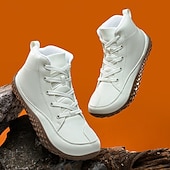 Miesten Bootsit 오피스 / 비즈니스 Pluskoko Kävely Vapaa-aika Päivittäin PU-nahka Mukava Nauhat Musta Valkoinen Keltainen halpa Nilkkurit-Miesten Bootsit 오피스 / 비즈니스 Pluskoko Kävely Vapaa-aika Päivittäin PU-nahka Mukava Nauhat Musta Valkoinen Keltainen