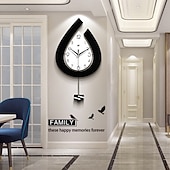 Χαμηλού Κόστους Διακόσμηση τοίχου-μεγάλο ρολόι τοίχου με σταγόνα νερού, μοντέρνο ρολόι τοίχου για σαλόνι, κατάλληλο για διακόσμηση σπιτιού, υπνοδωματίου, κουζίνας και γραφείου