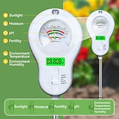 levne Domácí přístroje-Digitální tester půdy - monitor s více parametry vhodný pro měření pH/vodivosti/teploty/vlhkosti/osvětlení s LED displejem