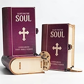 Недорогие Подарки-Коробка с библейскими стихами ручной работы (150 шт.) Библейские стихи в деревянной коробке для эмоций и чувств, христианский подарок для женщин и мужчин, подарок на выпускной, вдохновляющие