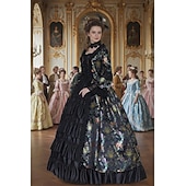 Χαμηλού Κόστους Φορέματα-Γοτθική Λολίτα Ροκοκό Βικτοριανό Φανταστική φορεσιά Τουαλέτα Φόρεμα χορού Μεγάλα Μεγέθη Βασίλισσα Πριγκίπισσα Φλοράλ Φανταχτερή Φόρεμα Γυναικεία βασιλικός Απόκριες Επίδοση Μασκάρεμα Ρεν Φερ Ενηλίκων