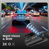 cheap Car DVR-V40 1440P Boot automatic recording Car DVR 120 Degree Wide Angle CMOS 2 inch IPS Dash Cam with Night Vision / Loop recording / Loop-cycle Recording No Car Recorder