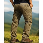 tanie Statki-Męskie Spodnie cargo Spodnie turystyczne Wodoodporne spodnie turystyczne spodnie turystyczne Zima Na wolnym powietrzu Regularny Keep Warm Wodoodporny Odporność na wiatr Spodnie Kieszeń Ciemnoszary