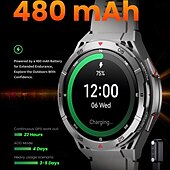 cheap Smartwatch-X28 Smart Watch 1.43 inch Smartwatch Fitness Running Watch Bluetooth Pedometer Call Reminder Activity Tracker Compatible with Android iOS Women Men GPS Long Standby Waterproof IP68 22mm Watch Case
