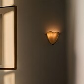 cheap Indoor Wall Lights-Flower Wall Lamp French Retro Wabi-Sabi Style Stained Glass Art Living Room Bedside Lamp Wall Lamp E14*2 110-240V