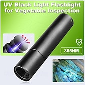 お買い得  懐中電灯-ブラックライトUVライト、365nmミニ強力充電式UV懐中電灯、USB-C紫外線ブラックライト懐中電灯、樹脂硬化用ポータブルペット尿検出器、ウランガラス、岩石、サソリ