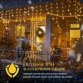 abordables Lumières d&#039;Halloween-Guirlande lumineuse pour rideaux d&#039;Halloween, 36 guirlandes lumineuses suspendues en forme de glaçons, 5 m, 216 LED, 8 modes d&#039;éclairage, pour Noël, mariage, fête, vacances, fenêtre, maison, mur,