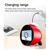 お買い得  テスター＆検出器-人気のスマートAI目覚まし時計、子供用液晶ディスプレイ、充電式バッテリー、Wi-Fi機能、AI音声制御スマートキッズタイマー
