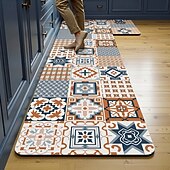 levne Běžecké koberce-Kuchyňské běhouny, jednoduché moderní domácí kuchyňské rohožky, křemelina, savá, odolná proti olejům, rychleschnoucí, odolná proti skvrnám, snadná údržba, řezatelné, protiskluzové, koberce do vchodu,