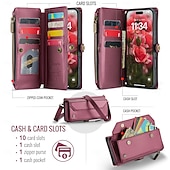 billiga iPhone-fodral-telefon fodral Till iPhone 17 Pro Max 17 Air 17 Plånboksfodral med snodd med handledsrem Stöd TPU PU läder