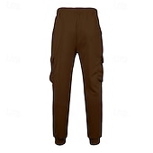 economico Carico-Per uomo Pantaloni da Tuta Cargo Pantaloni da tuta Joggers Pantaloni Coulisse Tasca Elastico in vita Semplice Comodità Quotidiano Sport all'Aperto Moda Casual Rosa Rosso Micro-elastico
