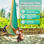 abordables Outdoor Activity-Sensory sway for children and adults capable of accommodating 300 pounds of indoor and outdoor sensory sway double-layer treatment for children with autism including suspension kit