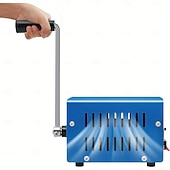 olcso Kempingfelszerelés-Thermall kézi hajtókaros generátor - nagy teherbírású hordozható külső akkumulátor USB töltővel, kézi hajtókarral, akkumulátor nélkül, kompakt &amp;könnyű (0,5 kg alatt) kempingezéshez, vészhelyzetekhez,