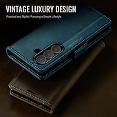 cheap Samsung Cases-Phone Case For Samsung Galaxy Z Fold 7 Magnetic Adsorption Wallet Case Magnetic Full Body Protective Kickstand TPU PU Leather