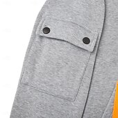 abordables Hoodie Tactique-Homme Sweat à capuche Sweat à capuche quart zippé Sweat à capuche tactique Kaki + Noir Gris clair + bleu Gris foncé + Noir Blanc + Gris clair Vin+Noir À capuche Uni Fermeture éclair Sport &amp; Loisir