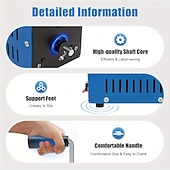 olcso Kempingfelszerelés-Thermall kézi hajtókaros generátor - nagy teherbírású hordozható külső akkumulátor USB töltővel, kézi hajtókarral, akkumulátor nélkül, kompakt &amp;könnyű (0,5 kg alatt) kempingezéshez, vészhelyzetekhez,