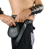 billiga Rustning-Retro / vintage Medeltida kostymer Renässans Vapen och Rustning armband Tillbehör set Krigare Alf Viking Maskeradkläder Herr Dam Unisex Viking fantasi Halloween Karnival Prestanda LARP Ren Faire Vuxen