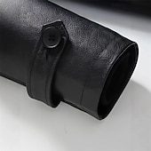 preiswerte Herren-Blazer &amp; -Anzüge-Herren Mantel Trenchcoat Langer Trenchcoat Urlaub Täglich Herbst Winter PU Leder Winddicht Oberbekleidung Bekleidung Mode Klassisch Einfach Tasche Revers Einreihig