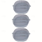 お買い得  キッチン用品＆小物-シリコン製エアフライヤーライナー3個パック - 7.09インチのノンスティック、再利用可能なバスケットとボウルマット、オーブンアクセサリー、ベーキングトレイ、家庭料理用のキッチンガジェット