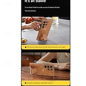 Χαμηλού Κόστους Samsung Θήκη-τηλέφωνο tok Για Samsung Galaxy S25 S24 S23 S22 Plus Ultra Α56 A16 A55 5G A15 Α54 Πίσω Κάλυμμα με βάση στήριξης Υποδοχή κάρτας Ανθεκτική σε πτώσεις Ρετρό TPU PU δέρμα