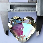 economico Sculture-5 pezzi di acchiappasole a forma di cuore, prisma, ciondoli di cristallo, decorazioni per lampadari, ornamenti per finestre, acchiappasole, accessori per la casa, da appendere, set regalo con riflessione della luce.