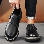 baratos Sapatos Casuais Slip-On-sapatos de trabalho casuais marrons masculinos – sola antiderrapante durável, fecho de trava fácil, design de cano baixo confortável para uso diário, escritório e atividades ao ar livre