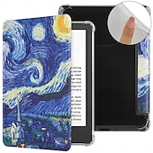 رخيصةأون أغطية Kindle-غطاء حماية تابلت لجهاز أمازون كيندل بيبر وايت (الجيل الثاني عشر) 2024، كيندل بيبر وايت (الجيل الحادي عشر) 2022، بمقبض 6 فتحات، مع خاصية الإيقاظ/النوم التلقائي الذكي، واقٍ كامل للجسم، مصنوع من مادة TPU