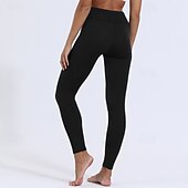 economico Leggings foderati in pile-Per donna Leggings Fodera in pile accogliente Casual Lunghezza intera Misura del girovita medio Semplice Elastico in vita Calore Termico Elasticizzato Vacanza Streetwear Casual Rosso violaceo Grigio