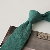 abordables Cravates &amp; noeuds papillons-Homme Cravates Mode Classique Moderne Contemporain Uni Fête de mariage Tenue quotidienne