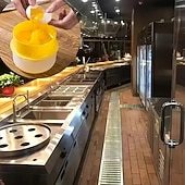 billige Kjøkkenutstyr og -redskap-Eggeplommeseparator med stor kapasitet, slitesterk eggehvite- og plommesil av plast for kjøkken og restaurant, enkel å rengjøre