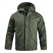economico Fleece &amp; Giacche 3 in 1-Per uomo Giacca da combattimento Giacca softshell Giacca da escursionismo Giacca in Pile Giacca termica Cotone Inverno All&#039;aperto Mimetico Calore Termico Top Verde Cachi Grigio