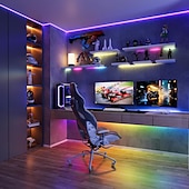 halpa LED-valonauhat-5v 5mm leveä 1-5m cob ws2812b ic rgb 160led/m led-nauha yksittäin osoitteellinen joustava tiheä tasainen valo unelmien jahtaava väri