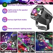 olcso csillaggalaxis projektor fényei-1 db kivetítő lámpa LED ünnepi éjjeli fény USB táplálású lézer kivetítő otthon beltéri kültéri fal parti díszítés