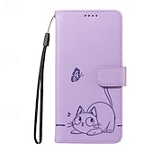 levne Ostatní pouzdra-telefon Carcasă Pro Google Pixel 10 Pro XL Pixel 9 Pro XL Pixel 8 Pro Pixel 7 Pro Pouzdro na peněženku Ochrana celého těla s Lanyardem Nárazuvzdorné Kočka Retro PU kůže