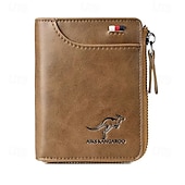 voordelige Opslag &amp; Organisatie-Herenportemonnee met rits, echt leren portemonnee, antidiefstal RFID-blokkerende kaarthouder, magnetische, vouwportemonnee, stijlvolle geldclip, creditcardorganizer voor mannen