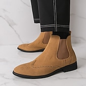 Férfi barna színű, velúr stílusú, bebújós, rugalmas oldalsó szabással rendelkező chelsea csizma, elegáns hétköznapokra, partikra és munkába egyaránt. olcso Chelsea csizma-Férfi barna színű, velúr stílusú, bebújós, rugalmas oldalsó szabással rendelkező chelsea csizma, elegáns hétköznapokra, partikra és munkába egyaránt.