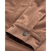 economico Giubbotti Casual-Per uomo Giacca Invernale Giacca in Velluto a Coste Giacca in Pile Giacca Casual Vacanza Quotidiano Calore Termico Tasca Pile Inverno Semplice Moda Streetwear Bavero Regolare Nero Verde chiaro Blu