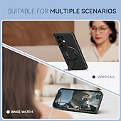 levne Pouzdra pro Samsung-telefon Carcasă Pro Samsung Galaxy S26 Plus S26 Ultra S25 Ultra Plus S25 Hrana Zadní kryt Magnetické adsorpční pouzdro se stojánkem Magnetické Podpora bezdrátového nabíjení Retro PC