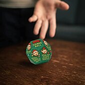 Недорогие Коллекционные фигурки-Рождественские игральные кости для обмена подарками, 12 граней с рисунком эльфа, веселые игровые кости для обмена подарками, идеально подходят для праздничных встреч и семейного веселья, игр для
