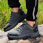 cheap Casual Sneakers-Men's Waterproof Non Slip Hiking Shoes, Durable Outdoor Trekking Sneakers with Shock Absorption Sole for Climbing, Camping and Trail Running