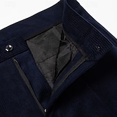 Herre Bukser Dressbukser Kordfløyel bukse Vinterbukser Lomme عادي Komfort Myk Full lengde utendørs Virksomhet Avslappet Mote Klassisk Stil Svart Navyblå Uelastisk billige Slank-Herre Bukser Dressbukser Kordfløyel bukse Vinterbukser Lomme عادي Komfort Myk Full lengde utendørs Virksomhet Avslappet Mote Klassisk Stil Svart Navyblå Uelastisk