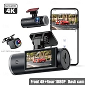 preiswerte Autofestplattenrekorder-2160p Full HD / Boot-Automatik-Aufnahme Auto-DVR Weitwinkel-CMOS 2 Zoll IPS Dashcam mit G-Sensor / Loop-Aufnahme / Auto-Recorder mit schneller Aufnahme