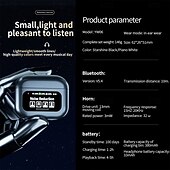 halpa TWS Todelliset langattomat kuulokkeet-YW06 Langattomat kuulokkeet TWS Korvassa Bluetooth 5.3 LED-valo Urheilu ENC: n ympäristömelun poisto varten Apple Samsung Huawei Xiaomi MI Ulkoilu Vaellus Juoksu Office-liiketoiminta