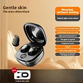 abordables Écouteurs Bluetooth sans fil-Écouteurs intra-auriculaires sans fil Bluetooth 5.3, mini-écouteurs tactiles, réduction du bruit, confortables, pour le bureau
