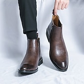 abordables Bottes de Chelsea-Bottines Chelsea classiques marron pour hommes avec finition lisse, style bottines intemporel pour hommes, parfaites pour les événements décontractés, au bureau et en soirée