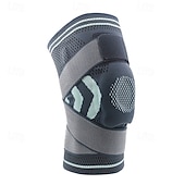 baratos Acessórios de Corrida-Masculino Pacote com 2 joelheiras de compressão esportiva Anti-Escorregar Tecido Dor no joelho Suporte de joelho Para Exercite-se LCA Levantamento de peso