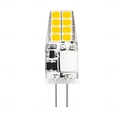 זול נורות תירס לד-6 יחידות נורת לד G4 SMD2835 AC/DC12V ללא הבהוב מחליפה נורת הלוגן מסורתית של נורת סיליקה ג&#039;ל לתאורת תליון