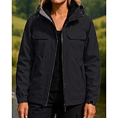  Naisten Tuulitakki Softshell-takki Vaellustakki Ulko- Vedenkestävä Tuulenkestävä Vaellusasut Vaellusvaatteet Kevät Syksy Topit Telttailu / Retkely / Luolailu Juoksu Yhtenäinen väri Musta Valkoinen